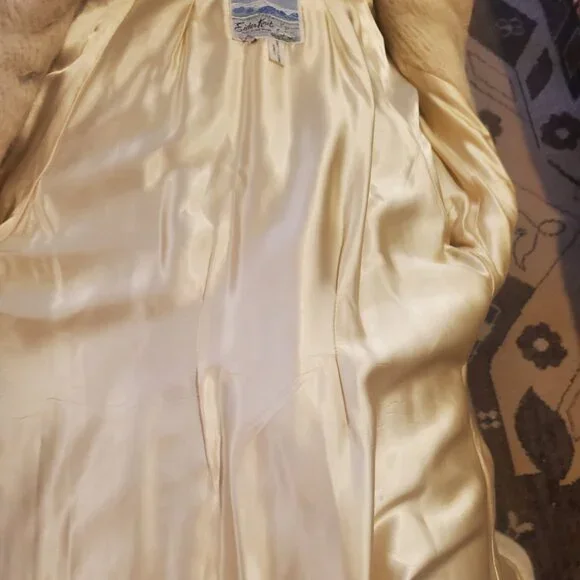 Vintage cream wool sweater coat (1960s) - Picture 5 of 7